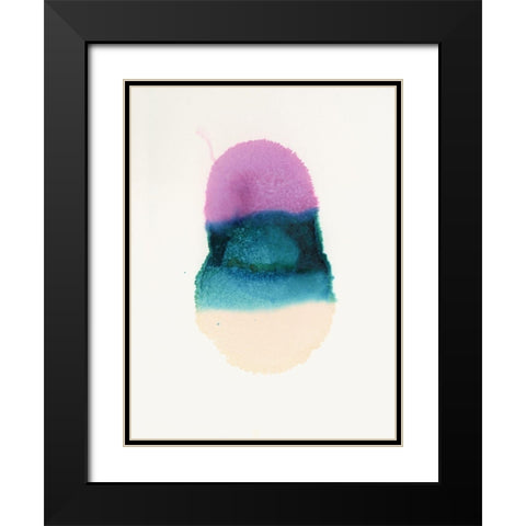 Jelly Bean Black Modern Wood Framed Art Print with Double Matting by Urban Road