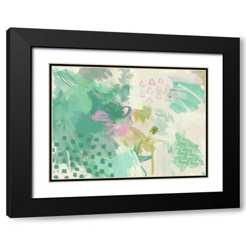 Walk in the Park Black Modern Wood Framed Art Print with Double Matting by Urban Road