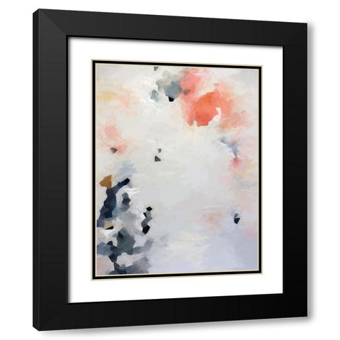 Orange Blossom Black Modern Wood Framed Art Print with Double Matting by Urban Road