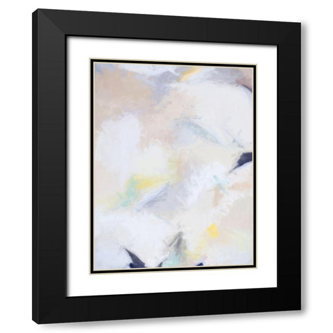 Fresh Linen II Black Modern Wood Framed Art Print with Double Matting by Urban Road