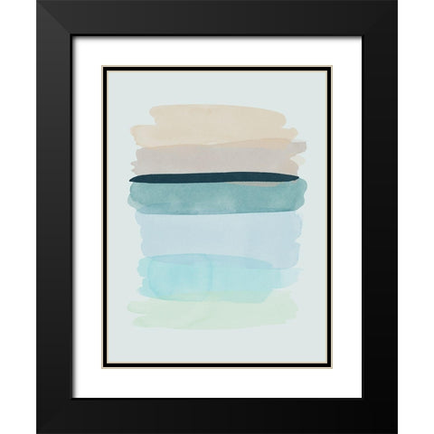 Amity Black Modern Wood Framed Art Print with Double Matting by Urban Road