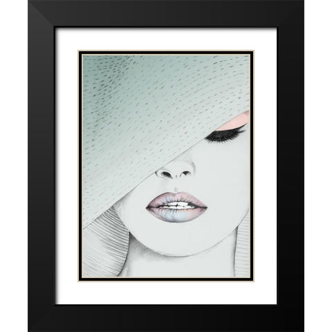 Urbane-Mint Black Modern Wood Framed Art Print with Double Matting by Urban Road