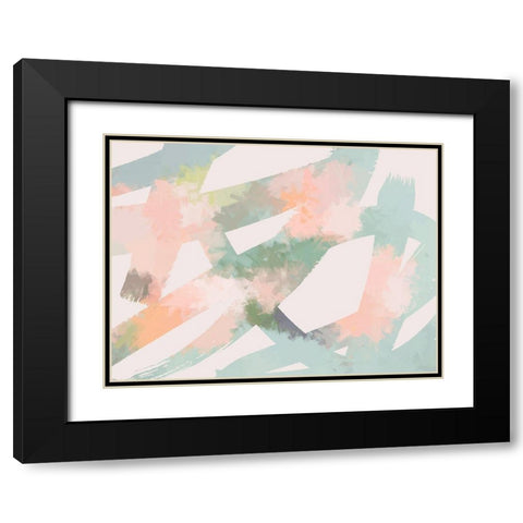 Morning Blossom Black Modern Wood Framed Art Print with Double Matting by Urban Road