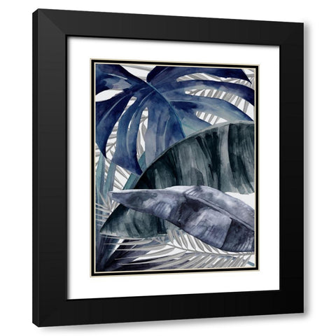 Natures Veil Dusk Black Modern Wood Framed Art Print with Double Matting by Urban Road