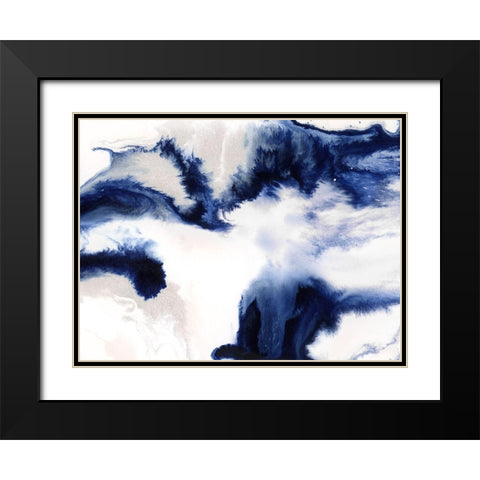 Seafoam Black Modern Wood Framed Art Print with Double Matting by Urban Road