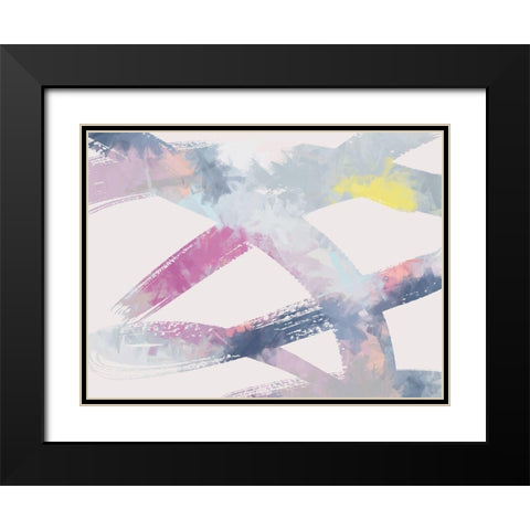 Pink Lemonade Black Modern Wood Framed Art Print with Double Matting by Urban Road