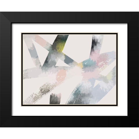 White Space Black Modern Wood Framed Art Print with Double Matting by Urban Road