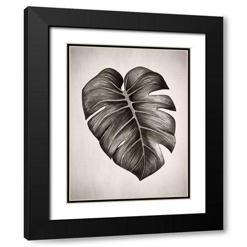 Verdure I Sepia Black Modern Wood Framed Art Print with Double Matting by Urban Road