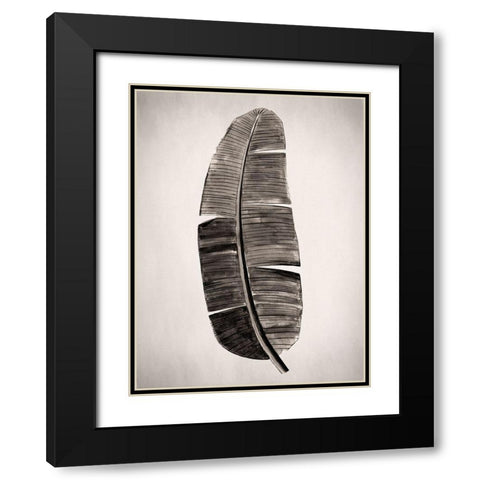 Verdure II Sepia Black Modern Wood Framed Art Print with Double Matting by Urban Road