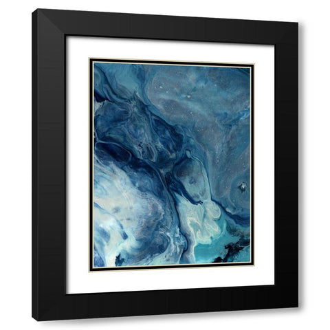 Bermuda Black Modern Wood Framed Art Print with Double Matting by Urban Road