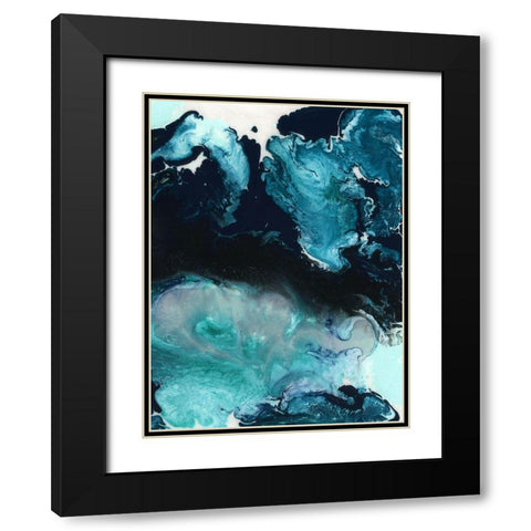 Apollo Black Modern Wood Framed Art Print with Double Matting by Urban Road