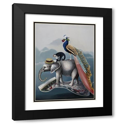 A Grand Adventure  Black Modern Wood Framed Art Print with Double Matting by Urban Road