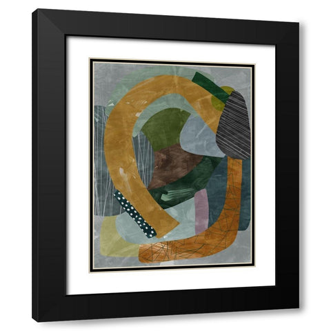 Labyrinth II  Black Modern Wood Framed Art Print with Double Matting by Urban Road