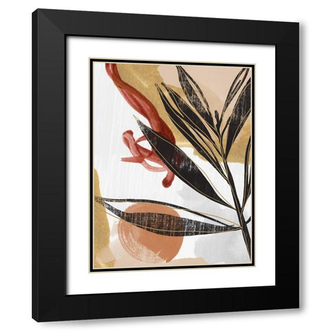 Botanique I  Black Modern Wood Framed Art Print with Double Matting by Urban Road