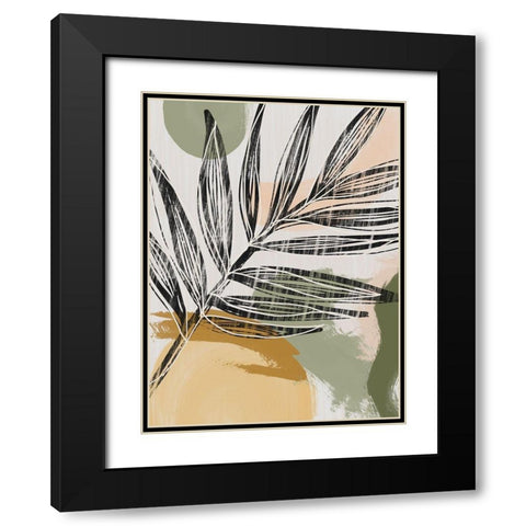 Palmier I  Black Modern Wood Framed Art Print with Double Matting by Urban Road