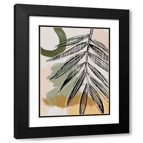 Palmier II  Black Modern Wood Framed Art Print with Double Matting by Urban Road