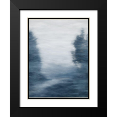 Enchanted Forest Black Modern Wood Framed Art Print with Double Matting by Urban Road