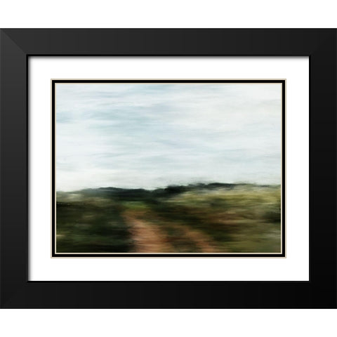 Out West  Black Modern Wood Framed Art Print with Double Matting by Urban Road