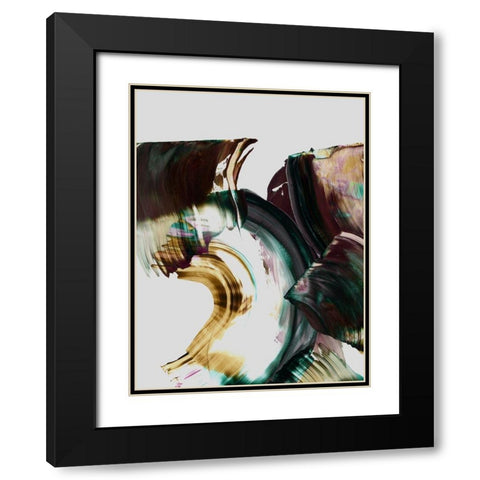 Adina  Black Modern Wood Framed Art Print with Double Matting by Urban Road