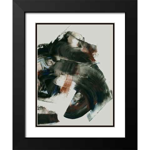 Aramis  Black Modern Wood Framed Art Print with Double Matting by Urban Road