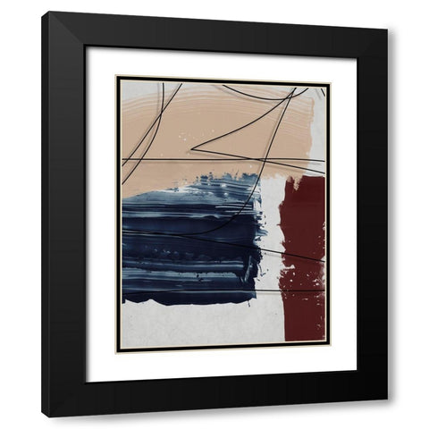 French Quarter II  Black Modern Wood Framed Art Print with Double Matting by Urban Road