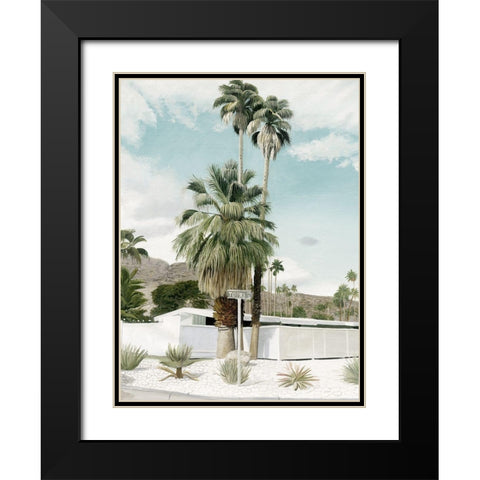 Topaz St Black Modern Wood Framed Art Print with Double Matting by Urban Road