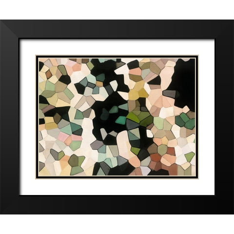 Camoflage Black Modern Wood Framed Art Print with Double Matting by Urban Road