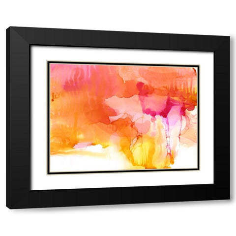 Sunset Black Modern Wood Framed Art Print with Double Matting by Urban Road