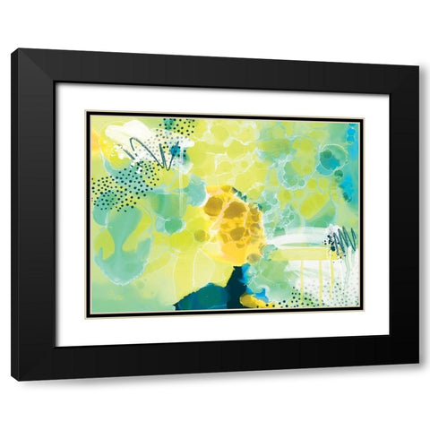 Tropical Rush Black Modern Wood Framed Art Print with Double Matting by Urban Road