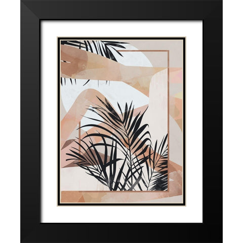 Palm Breeze I Art Print Black Modern Wood Framed Art Print with Double Matting by Urban Road