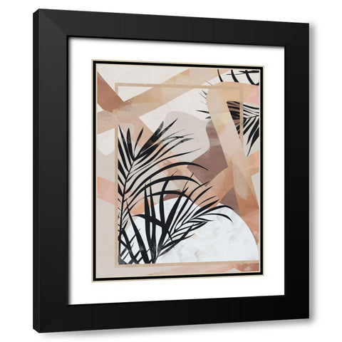 Palm Breeze II Art Print Black Modern Wood Framed Art Print with Double Matting by Urban Road