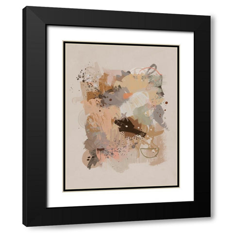 Dust Cloud Art Print Black Modern Wood Framed Art Print with Double Matting by Urban Road