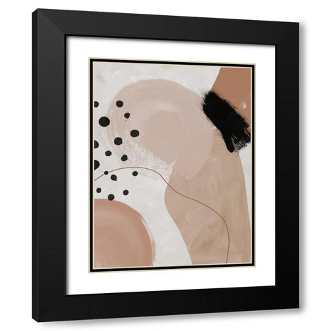 Creme Brulee II Black Modern Wood Framed Art Print with Double Matting by Urban Road