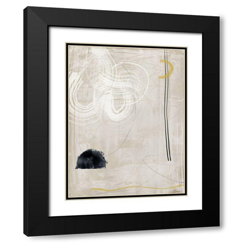 Groundwork Black Modern Wood Framed Art Print with Double Matting by Urban Road