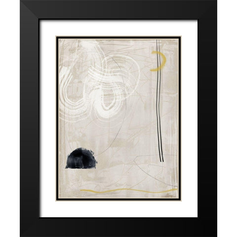 Groundwork Black Modern Wood Framed Art Print with Double Matting by Urban Road