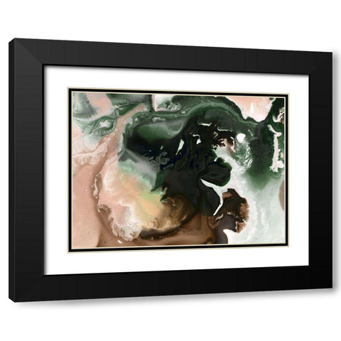 Molten Rock II Art Print Black Modern Wood Framed Art Print with Double Matting by Urban Road