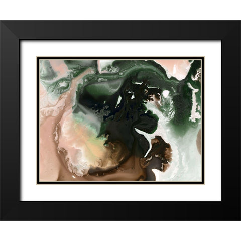 Molten Rock II Art Print Black Modern Wood Framed Art Print with Double Matting by Urban Road