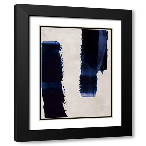Broad Strokes I Black Modern Wood Framed Art Print with Double Matting by Urban Road