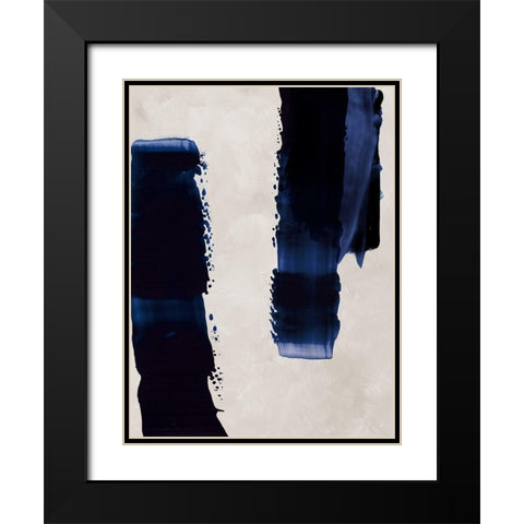 Broad Strokes I Black Modern Wood Framed Art Print with Double Matting by Urban Road