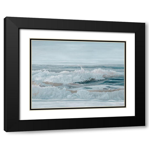 Pebbly Beach  Black Modern Wood Framed Art Print with Double Matting by Urban Road