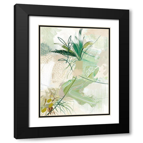 Leafy Greens  Black Modern Wood Framed Art Print with Double Matting by Urban Road