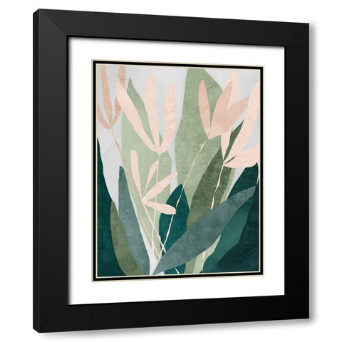 Pink Ladies  Black Modern Wood Framed Art Print with Double Matting by Urban Road