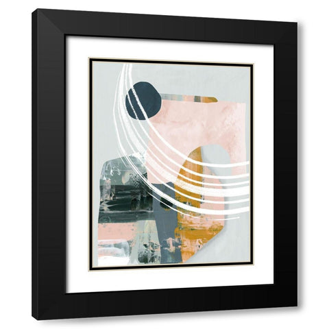 Opus I  Black Modern Wood Framed Art Print with Double Matting by Urban Road