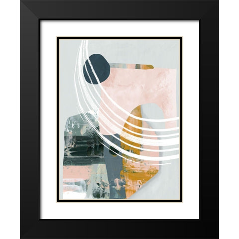 Opus I  Black Modern Wood Framed Art Print with Double Matting by Urban Road