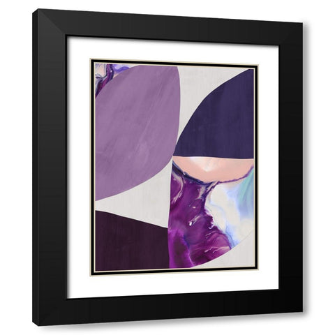 Astro II  Black Modern Wood Framed Art Print with Double Matting by Urban Road