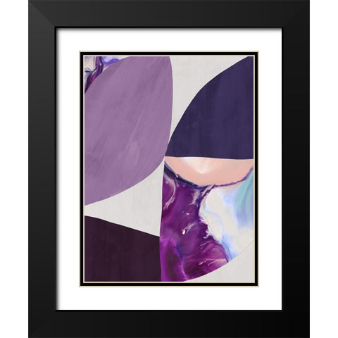 Astro II  Black Modern Wood Framed Art Print with Double Matting by Urban Road