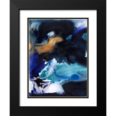 Tsunami I  Black Modern Wood Framed Art Print with Double Matting by Urban Road