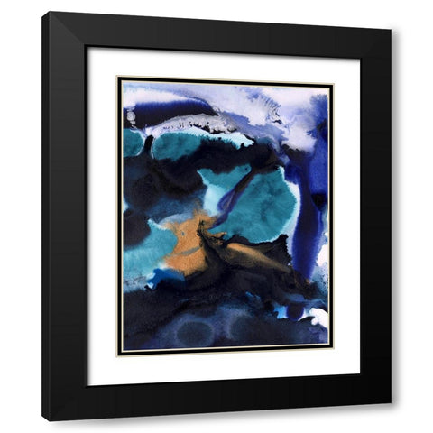 Tsunami II  Black Modern Wood Framed Art Print with Double Matting by Urban Road