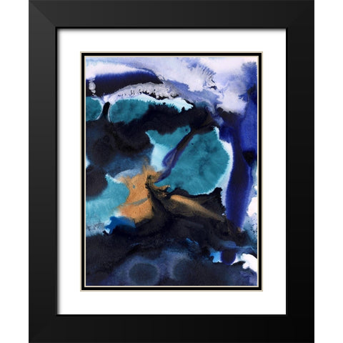 Tsunami II  Black Modern Wood Framed Art Print with Double Matting by Urban Road