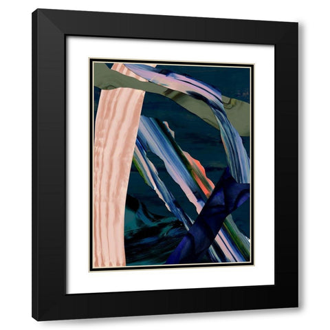 Tribeca  Black Modern Wood Framed Art Print with Double Matting by Urban Road